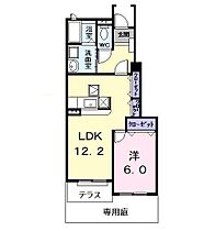 メロディア  ｜ 愛知県名古屋市中川区服部４丁目（賃貸アパート1LDK・1階・45.72㎡） その2