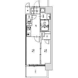 Ｓ−ＲＥＳＩＤＥＮＣＥ烏森ａｕｒｅａｔｅ（オリート） 8階2Kの間取り