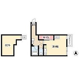 サクセス6 ワンルームの間取図画像