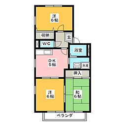 サンタローズT 3DKの間取図画像