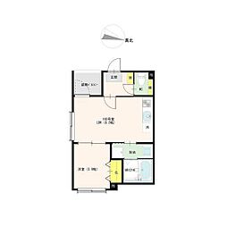 hale'a八田(ハレアハッタ) 1DKの間取図画像
