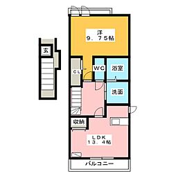 リバープレイス 1LDKの間取図画像