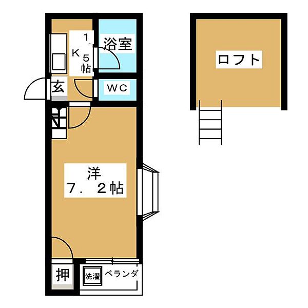 アンシャンテ ｜愛知県名古屋市西区栄生２丁目(賃貸アパート1K・2階・16.54㎡)の写真 その2