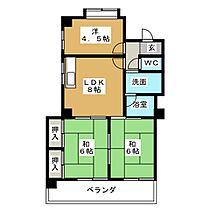 宏栄ハイツ  ｜ 愛知県名古屋市西区則武新町２丁目（賃貸マンション3LDK・3階・59.00㎡） その2