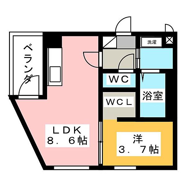 ＣＯＣＯＮＥ　ＮＡＧＯＹＡ　ＮＯＲＴＨ ｜愛知県名古屋市西区栄生３丁目(賃貸アパート1LDK・1階・30.34㎡)の写真 その2