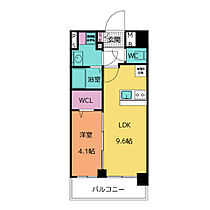 メイクスWアート丸の内 1402 ｜ 愛知県名古屋市西区那古野１丁目3-14（賃貸マンション1LDK・14階・35.25㎡） その2