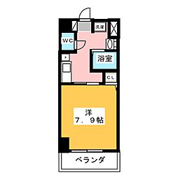サン・名駅南ビル 11階1Kの間取り