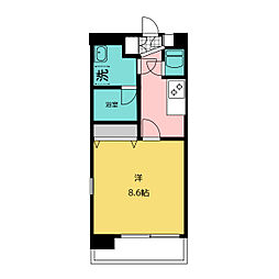 Cion  Nagoya  meieki 6階1Kの間取り