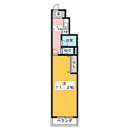 HKビル第一 1Kの間取図画像