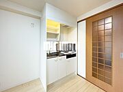 お掃除が簡単なミニキッチンです。