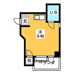 リアライズ錦 ワンルームの間取図画像