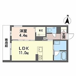 プレシャスレジデンス丸の内 1LDKの間取図画像
