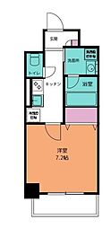 ボーデュキャナル幅下 1Kの間取図画像