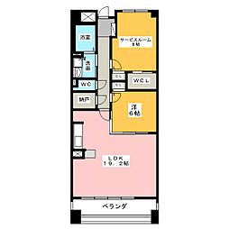 グラン・アベニュー名駅南 1LDKの間取図画像