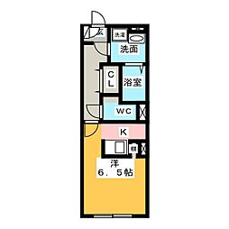 LUORE城西 ワンルームの間取図画像
