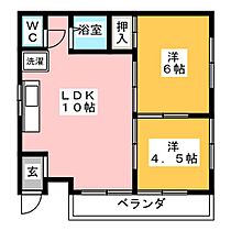 コーポT&T  ｜ 愛知県名古屋市中村区橋下町（賃貸マンション2LDK・2階・38.36㎡） その2