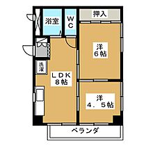 コーポT&T  ｜ 愛知県名古屋市中村区橋下町（賃貸マンション2LDK・3階・38.36㎡） その2