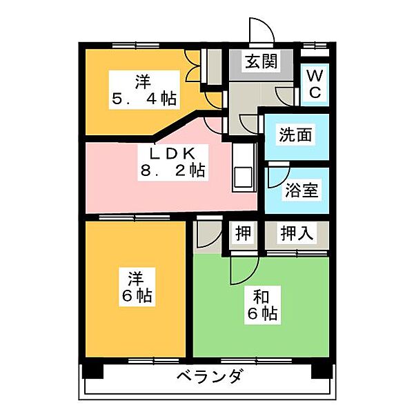 ル・アーブル杉原 ｜愛知県名古屋市中村区高道町２丁目(賃貸マンション3LDK・4階・57.33㎡)の写真 その2