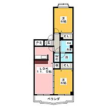 シャルマン  ｜ 愛知県海部郡大治町大字長牧字油（賃貸マンション2LDK・2階・54.04㎡） その2