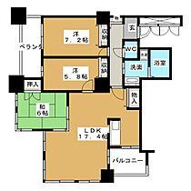 アクアタウン納屋橋  ｜ 愛知県名古屋市中村区名駅５丁目（賃貸マンション3LDK・27階・84.04㎡） その2