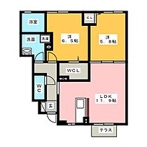 ファルツ宿跡  ｜ 愛知県名古屋市中村区宿跡町３丁目（賃貸アパート2LDK・1階・57.21㎡） その2