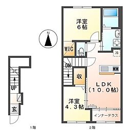 間取図画像 2LDK