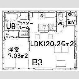 茜さす春のセラビィ 2階1LDKの間取り