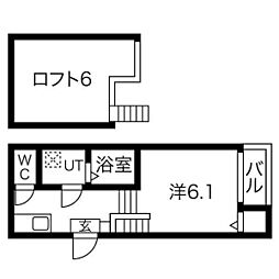 間取図画像 1K
