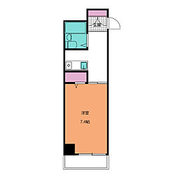 ジョイフル名古屋駅前 ワンルームの間取図画像
