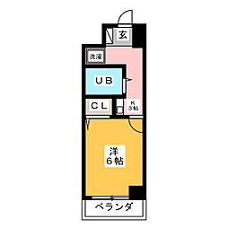 メゾン寺島 1Kの間取図画像