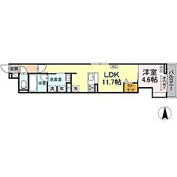 Urbana 1LDKの間取図画像