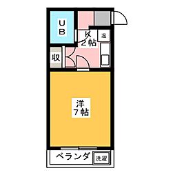 グランドハイツ 1Kの間取図画像