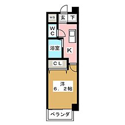 T'sDream千原 1Kの間取図画像