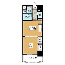 レガーロ・マッシモ 1LDKの間取図画像