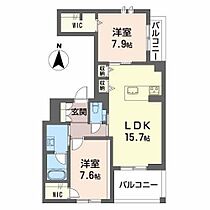 アルファテラス洲雲 201 ｜ 愛知県名古屋市瑞穂区洲雲町１丁目7（賃貸マンション2LDK・2階・74.08㎡） その2