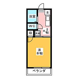 間取図画像 1K