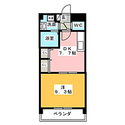 ソフィア御器所 5階1DKの間取り