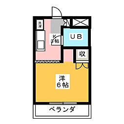 メゾン春光 1Kの間取図画像