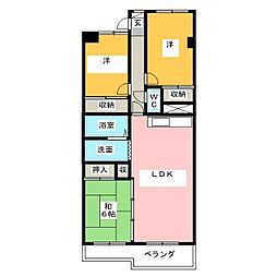サンマンション御器所 3LDKの間取図画像