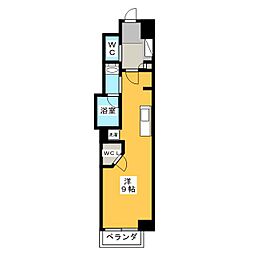 シティライフゴキソ ワンルームの間取図画像
