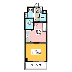 MAISONDECoCo 1DKの間取図画像