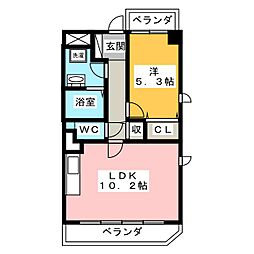 アーバネス桜山 1LDKの間取図画像