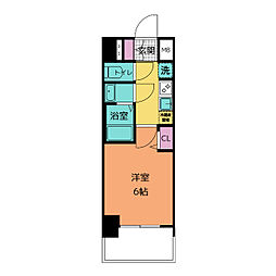 プレサンス桜山駅前アフォード 1Kの間取図画像