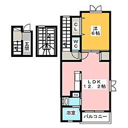 セレノカーサ3 1LDKの間取図画像