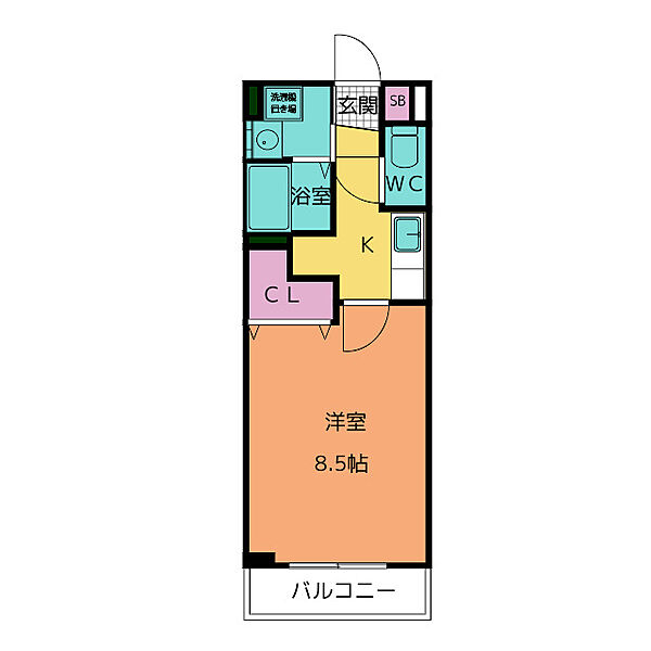 ベル　フローラ明野 102｜愛知県名古屋市熱田区明野町(賃貸アパート1K・1階・27.47㎡)の写真 その2