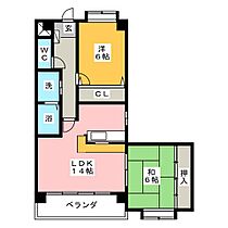 ハイツ八千代  ｜ 愛知県名古屋市熱田区明野町（賃貸マンション2LDK・2階・53.39㎡） その2