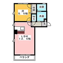 ディアベルジュＧ棟  ｜ 愛知県名古屋市中川区福川町４丁目（賃貸アパート1LDK・2階・41.50㎡） その2