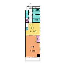 カーサプラシード  ｜ 愛知県名古屋市中川区十番町１丁目（賃貸マンション1DK・5階・40.32㎡） その2