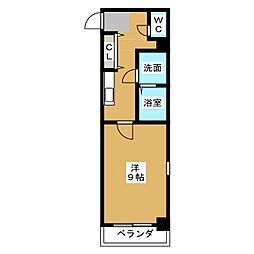 Ｐｕｌｉｔｏ 5階1Kの間取り