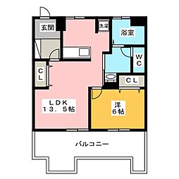 間取図画像 1LDK